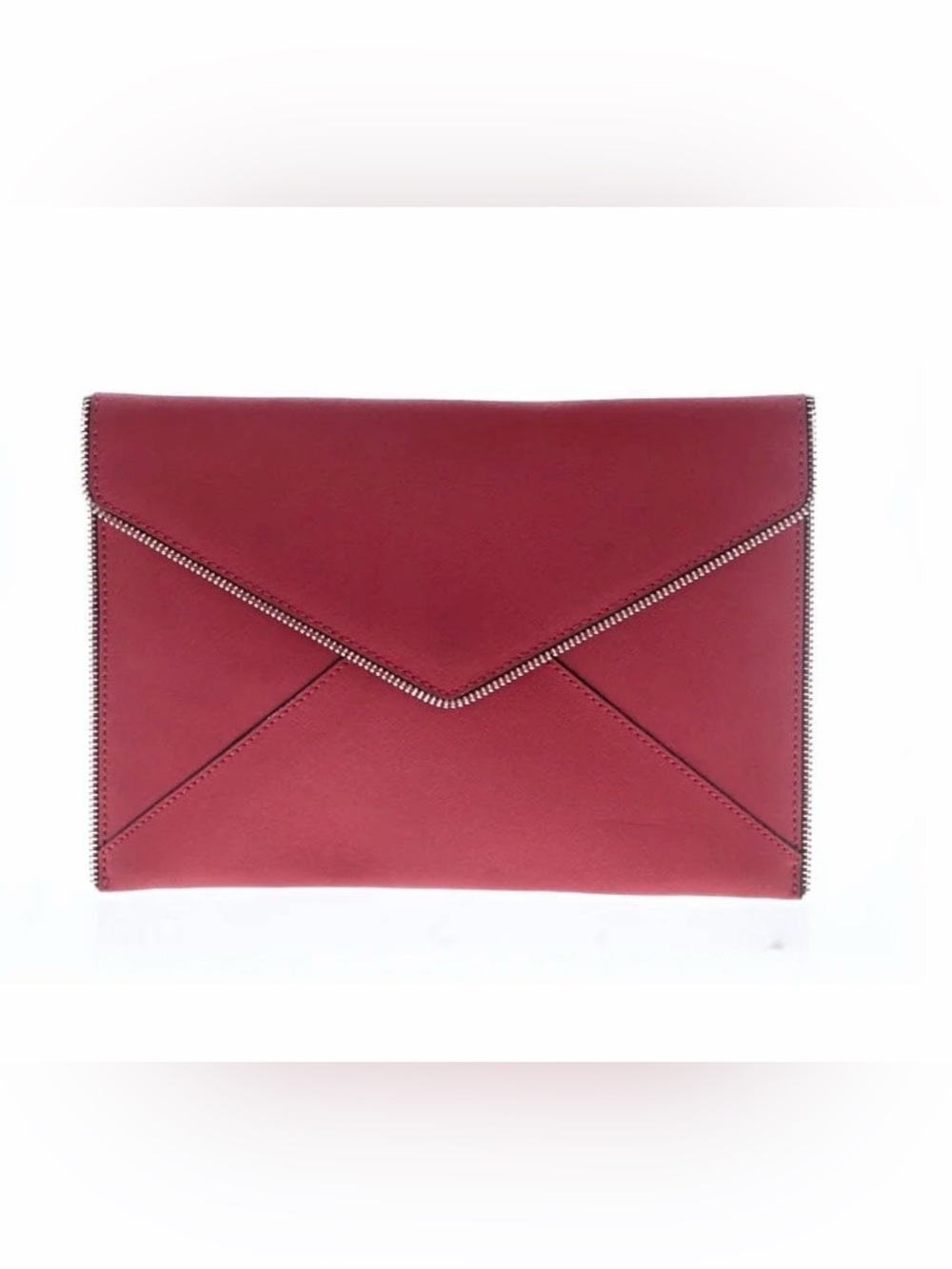 Rebecca Minkoff Red Leather clutch  with Branded Liner